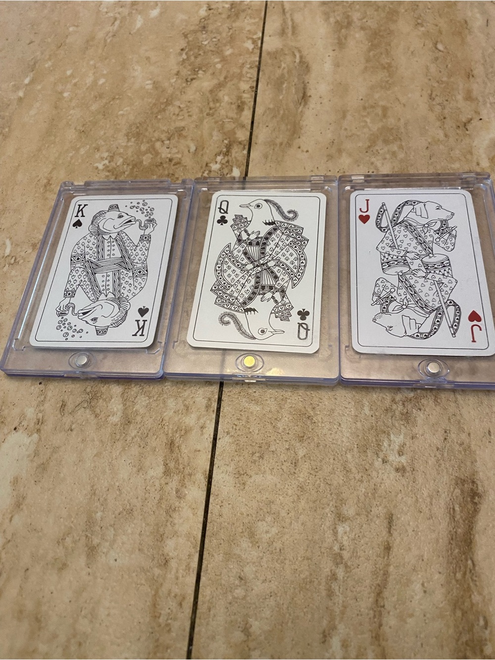 Hermes rare King, Queen and Jack Playing card - 3 cards